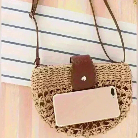 Mini woven crossbody bag - Picture 2 of 6